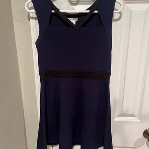 Sally Miller Navy and Black Mini Dress